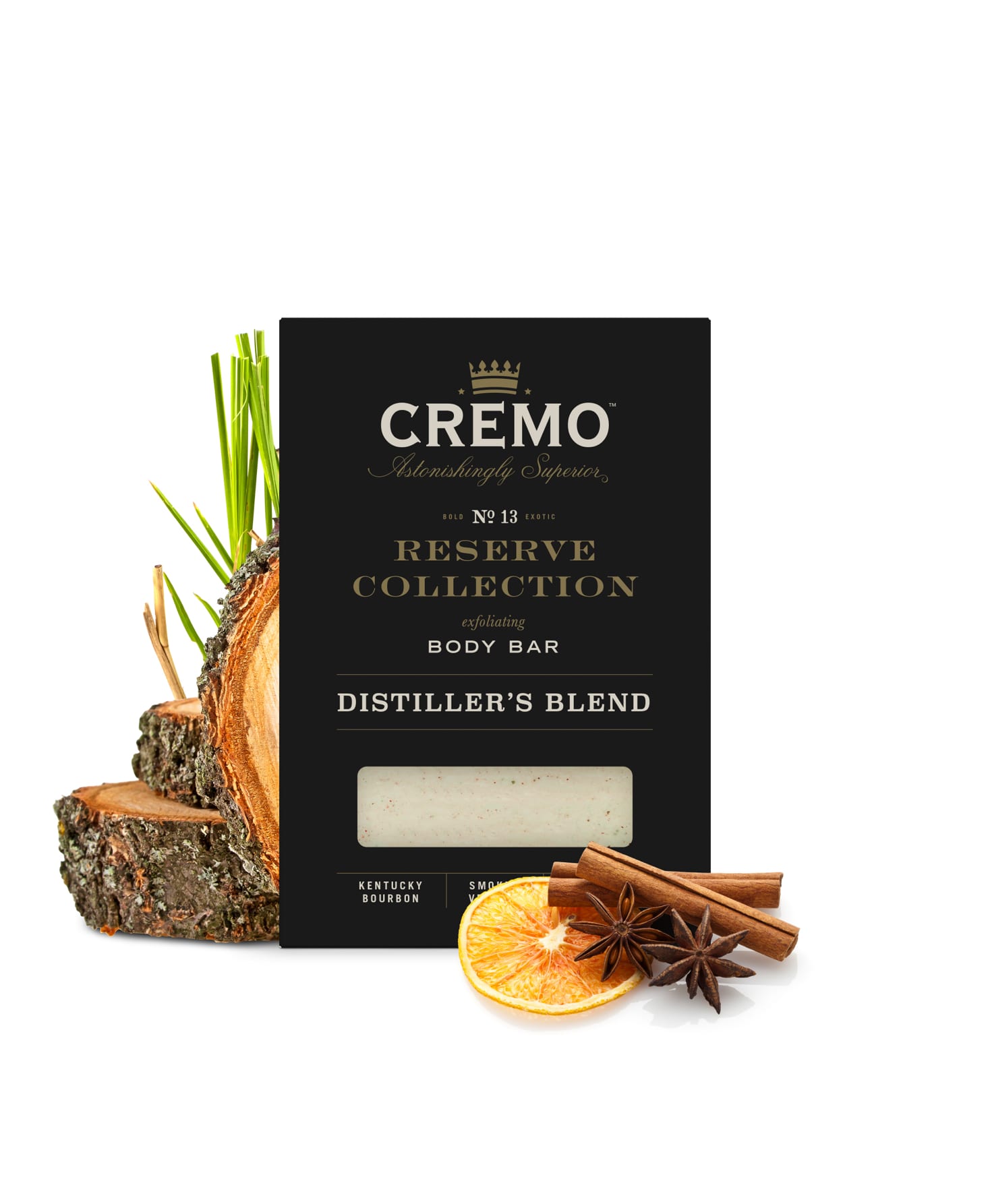Cremo Body Bar, Exfoliating, Reserve Blend, No. 13 - 6 oz