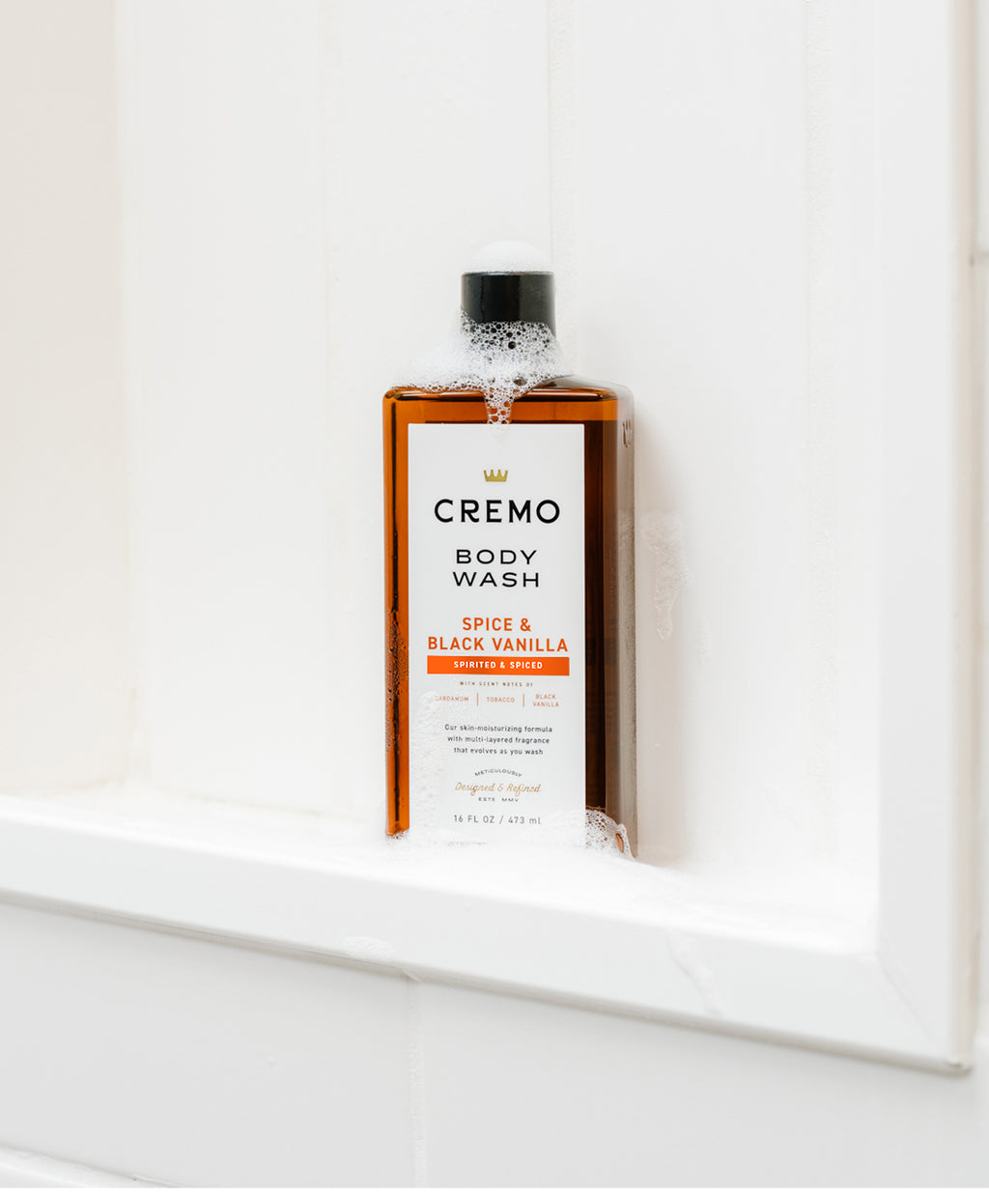 cremo tobacco vanilla Spice & Black Cologne Spray and Black Vanilla, 3.4 Fl Oz spiced scent with notes of cardamom Cremo Cologne for Men -