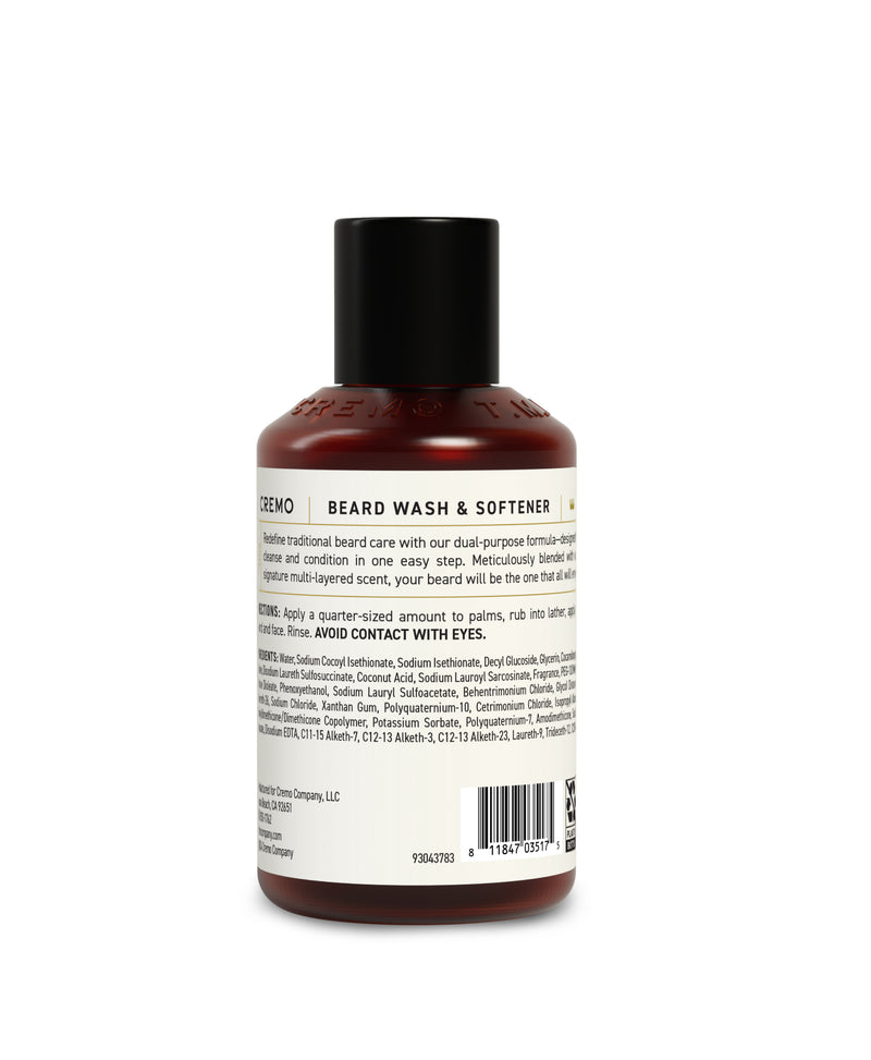 Bourbon Vanilla 2-in-1 Beard Wash & Softener