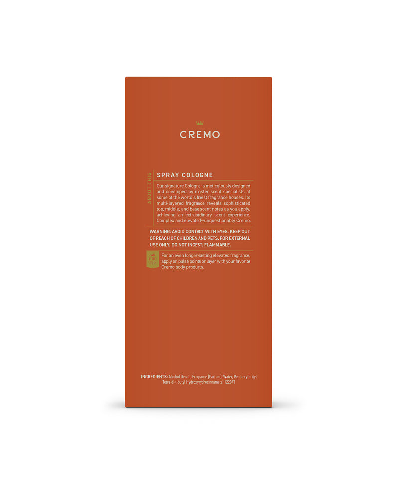 Golden Amber Spray Cologne