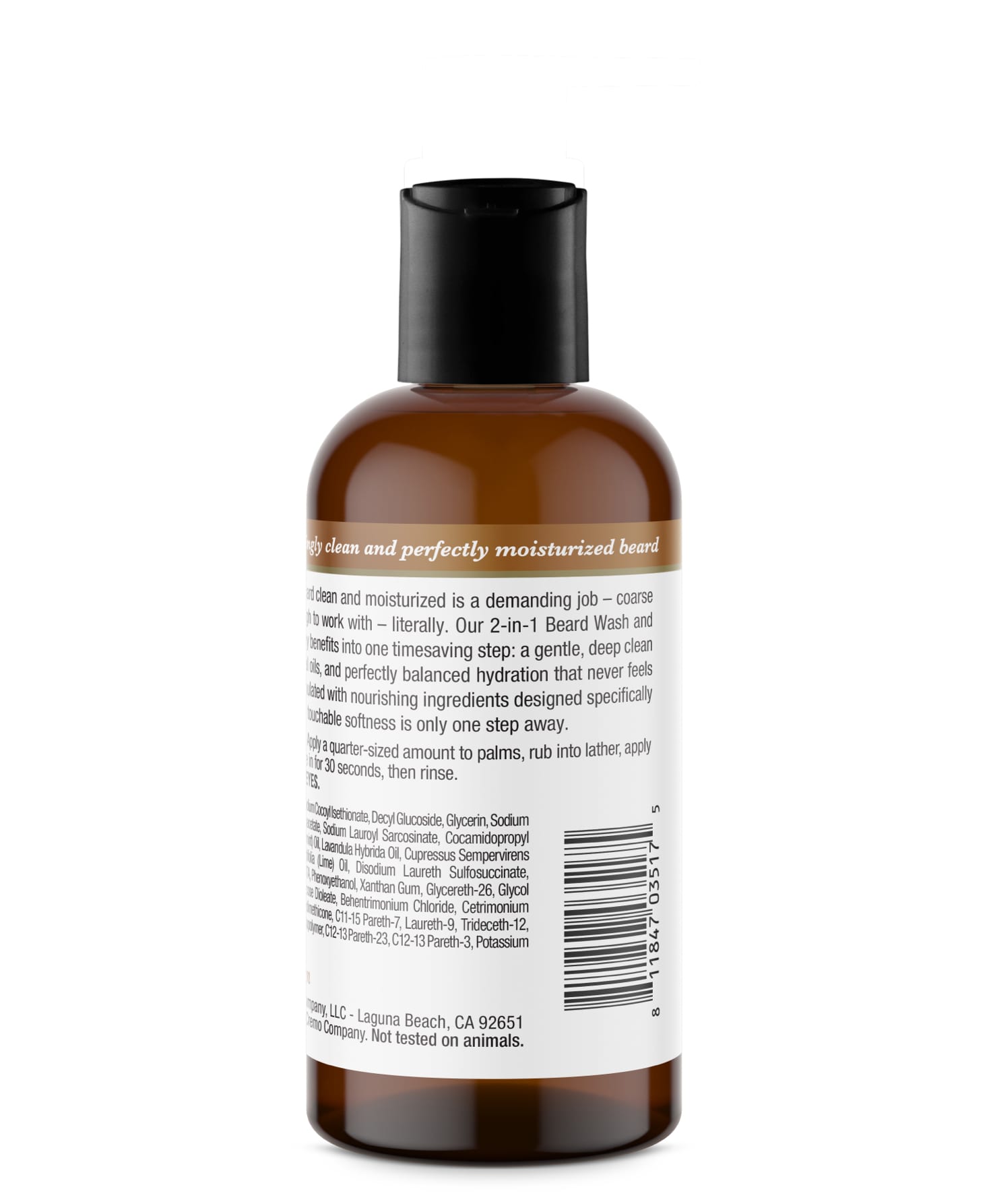 Bourbon Vanilla 2-in-1 Beard Wash & Softener