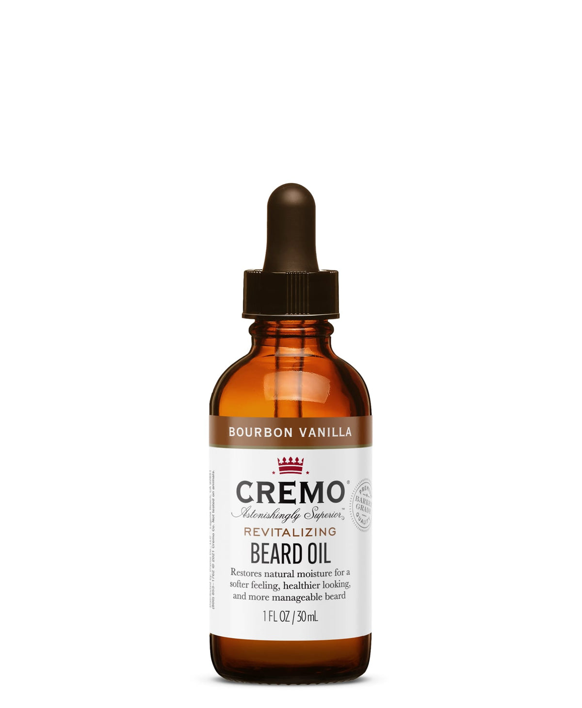 Bourbon Scented Beard Oil for Men Cremo