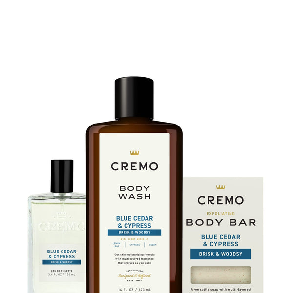 Blue Cedar & Cypress Grooming Bundle