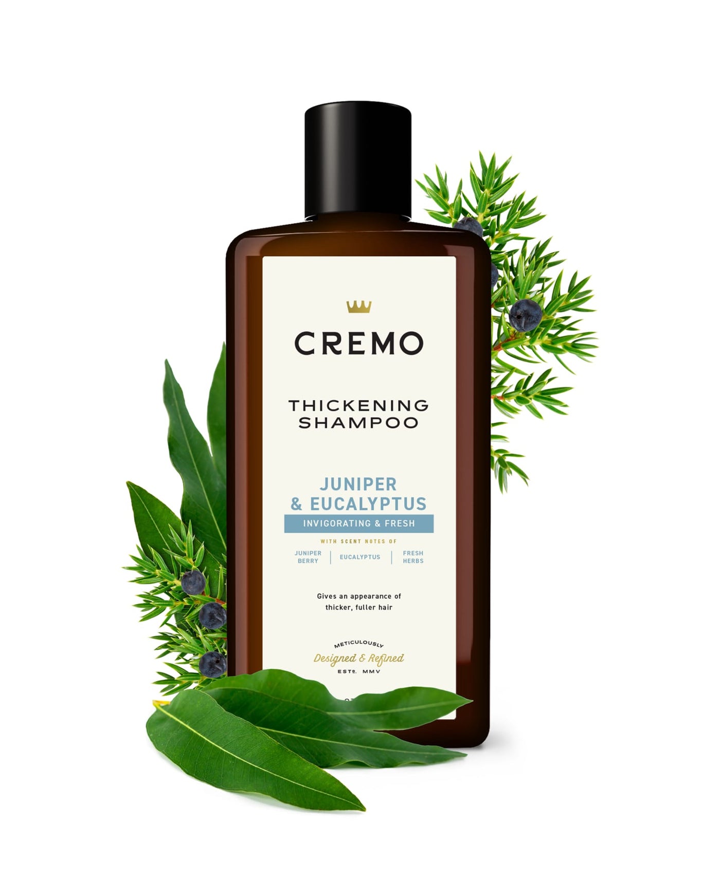 Quality Thickening Juniper & Eucalyptus Shampoo & Conditioner | Cremo