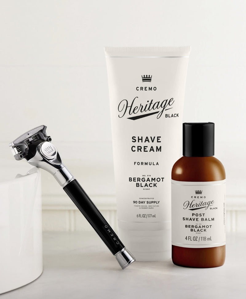 Cremo Company Heritage Black Shave Kit