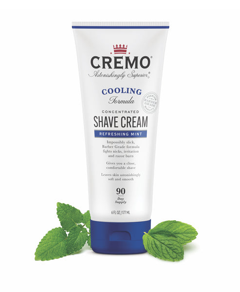 Cooling Shave Cream - Menthol Shaving Cream with Tea Tree Oil 