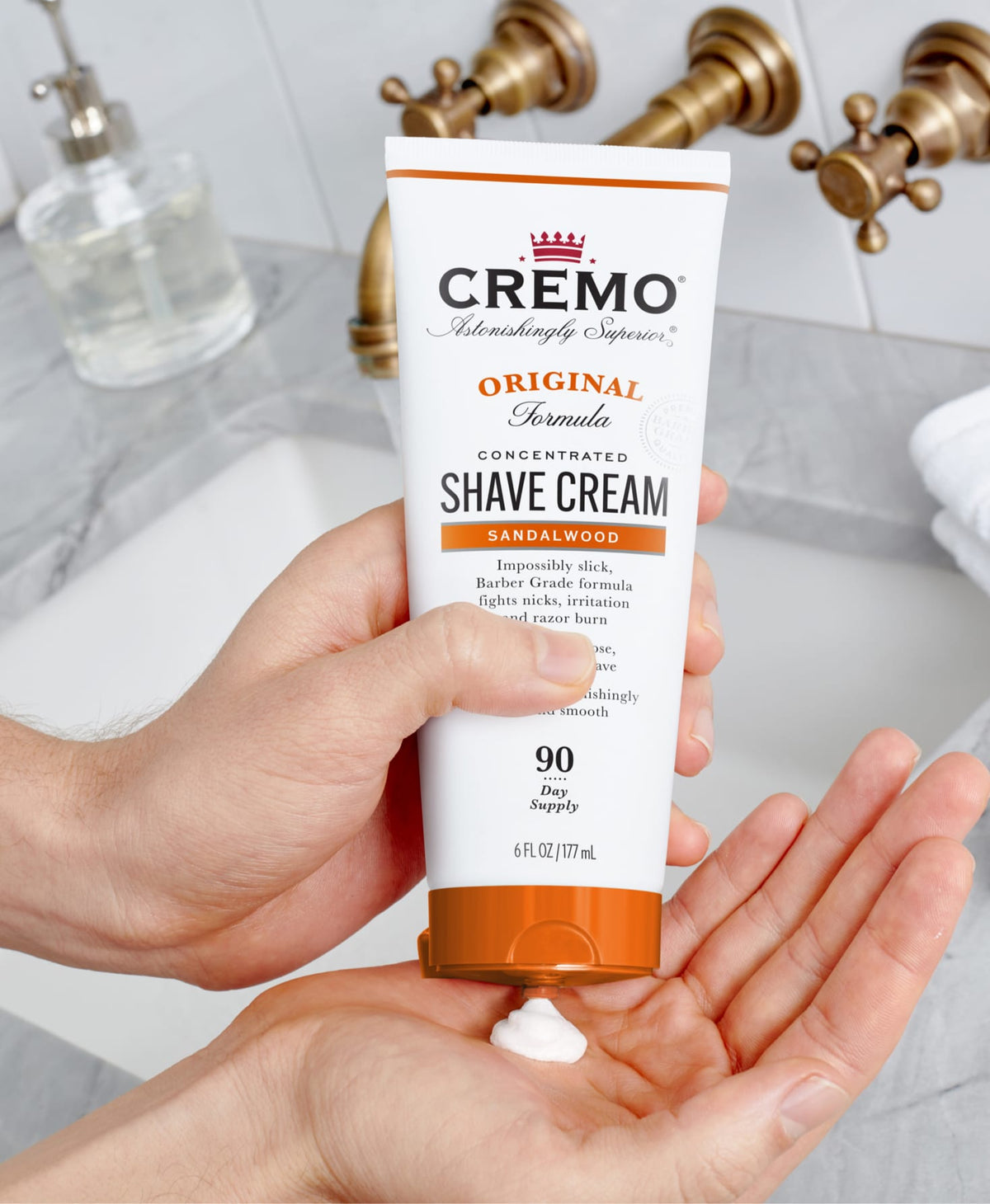 Quality Sandalwood Shaving Cream for Men | Cremo