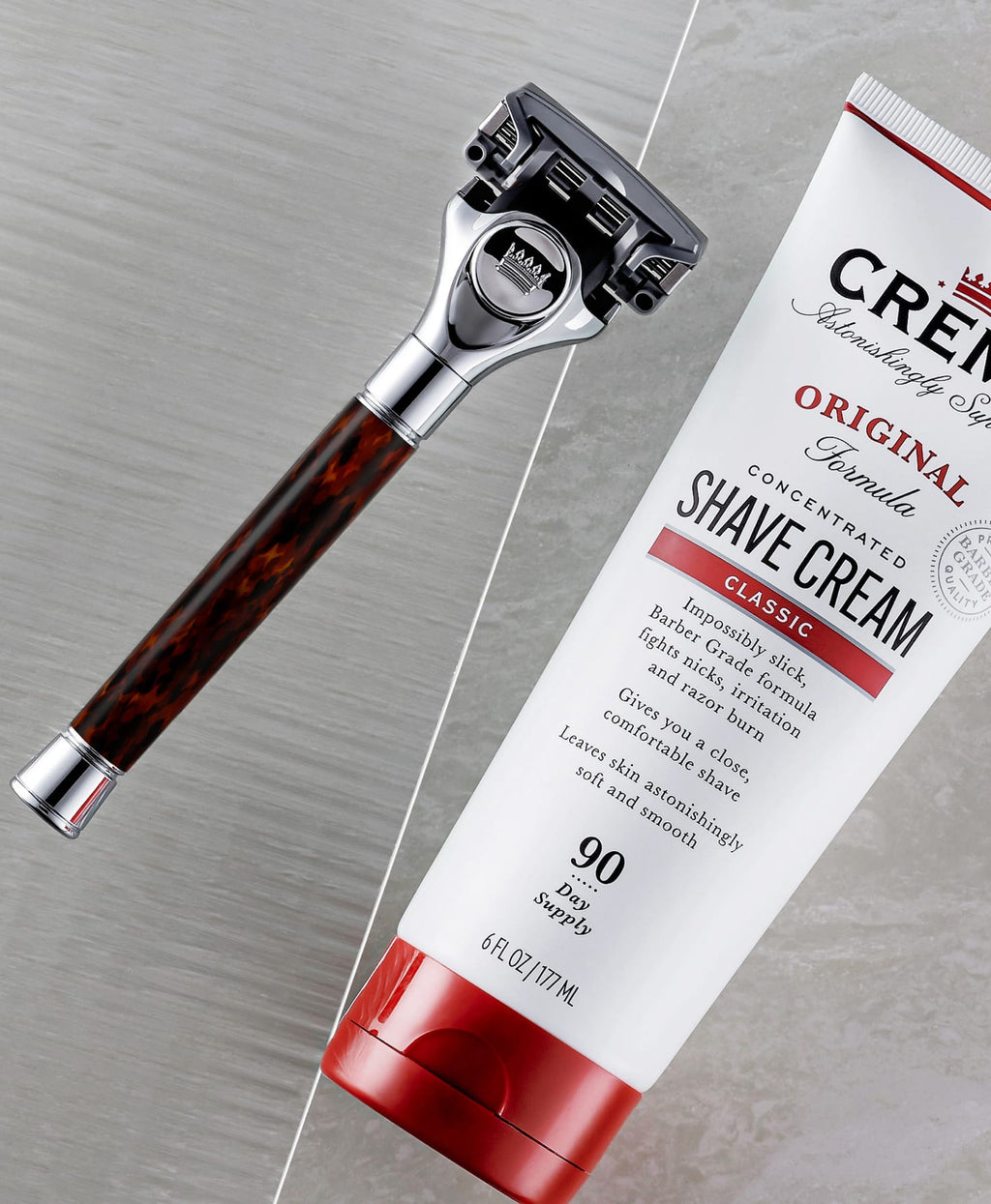Cremo Reeusable Razor Cremo Tortoise Handle Razor