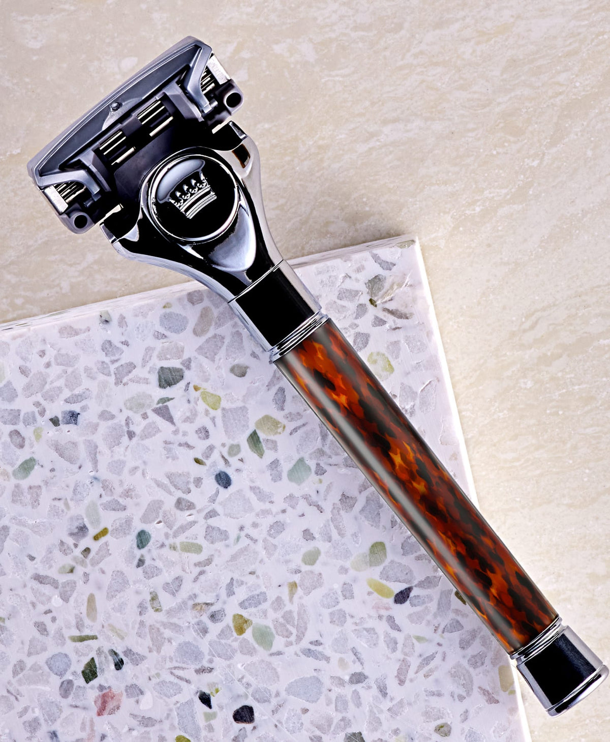 Circle T Razor Cremo Tortoise Handle Razor